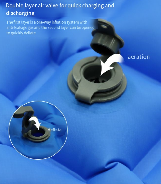 Tapis de couchage pour tente d'extérieur, tapis de camping ultra léger et portable, tapis imperméable Pentagon, tapis gonflable en TPU à diamant unique_voghion.com