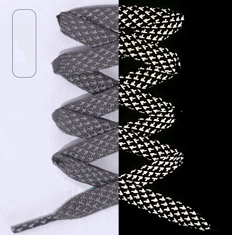 Accessori per scarpe, attrezzatura per la corsa notturna luminosa bifacciale, scarpe sportive bianche, scarpe da basket, colore bianco e nero_voghion.com
