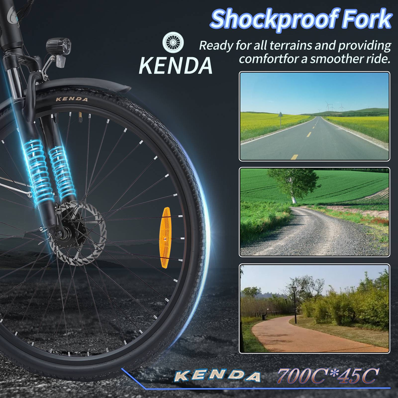 TTGOEBIKE 28 Zoll E-Bike Elektro Fat Tire E-Mountainbike, 36V20AH E Fahrrad Trekking\/City Pedelec Für Damen Und Herren_voghion.com