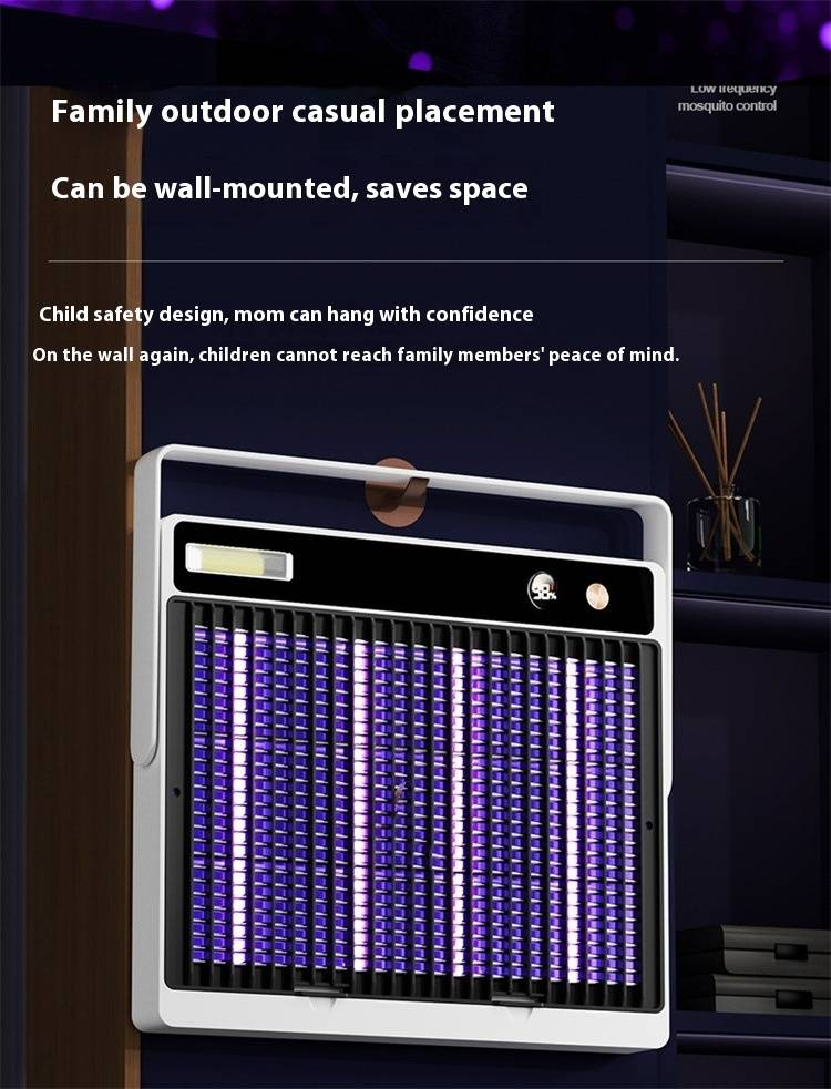 Commercial Mosquito Killer - 4200V Electric Zapper With Auto UV Trap (Rechargeable, Waterproof, For Outdoor/Patio/Garden Use)_voghion.com