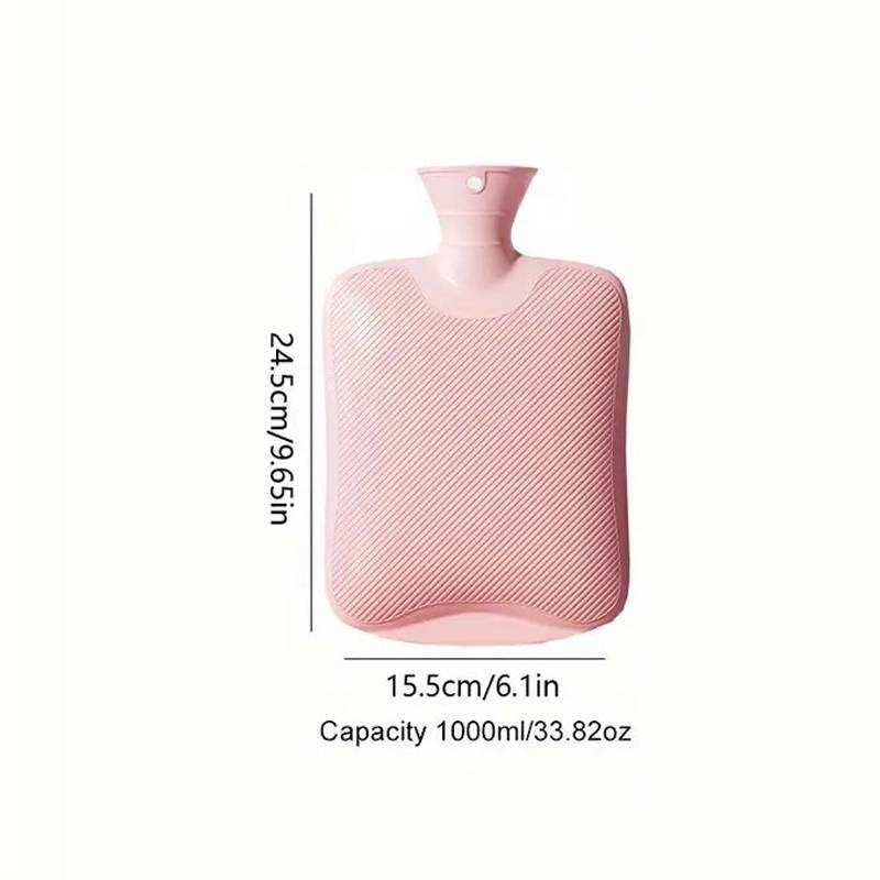 1 Stück verdickter Wärmbeutel, Handheizkörper, PVC-Innenfutter, weicher Wasserkocher, geeignet für Nacken, Rücken, Schulter, Bein und Menstruationsbeschwerden_voghion.com