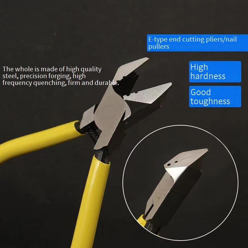 Precision Mini Diagonal Cutting Pliers - Carbon Steel Jaw For Flush Cutting, Wire Stripping & Electronics (0.32lb Compact Design)_voghion.com