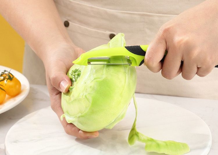 Antislip handvat dunschiller, dunschiller, magisch gereedschap, meloen, aardappel, fruit, schraper, keukengroente gereedschap accessoires_voghion.com