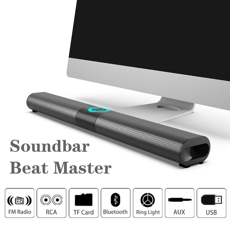 Système de barre Bluetooth, haut-parleur sonore Super puissant, filaire, sans fil, stéréo, cinéma maison, projecteur TV_voghion.com