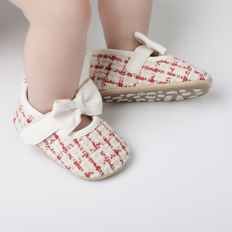 Frühling und Herbst Low Top dicke Sohlen Babyschuhe für Mädchen Babyschuhe weiße rutschfeste Prinzessin Wanderschuhe_voghion.com