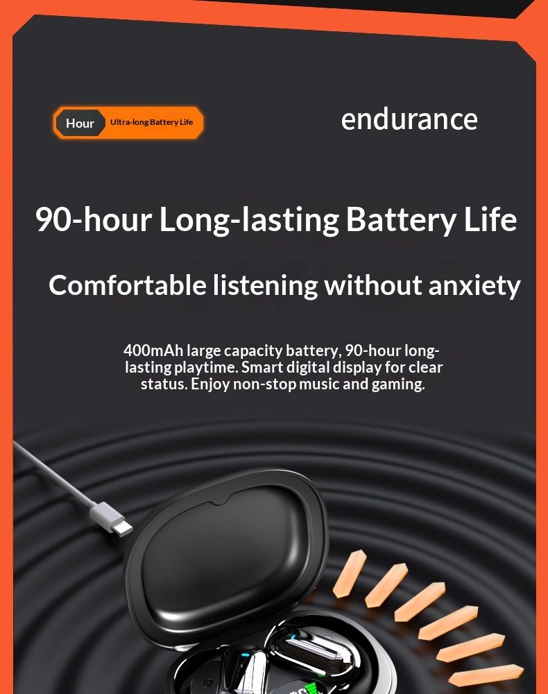 Free Shipping Huaqiangbei Over-Ear Bluetooth Wireless Noise Cancelling Open-Ear Non-In-Ear New Running Sports Headphones_voghion.com