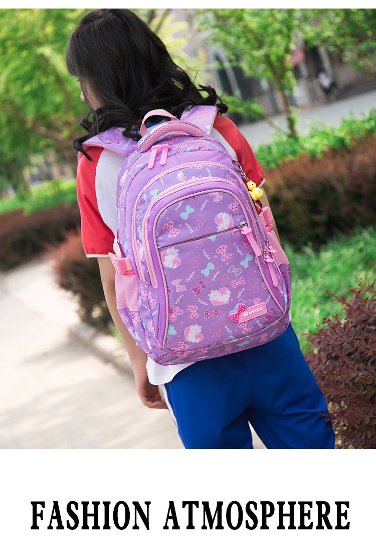 Dreiteiliges Set mit modisch bedrucktem Rucksack für Schüler, süßer Rucksack mit großem Fassungsvermögen_voghion.com