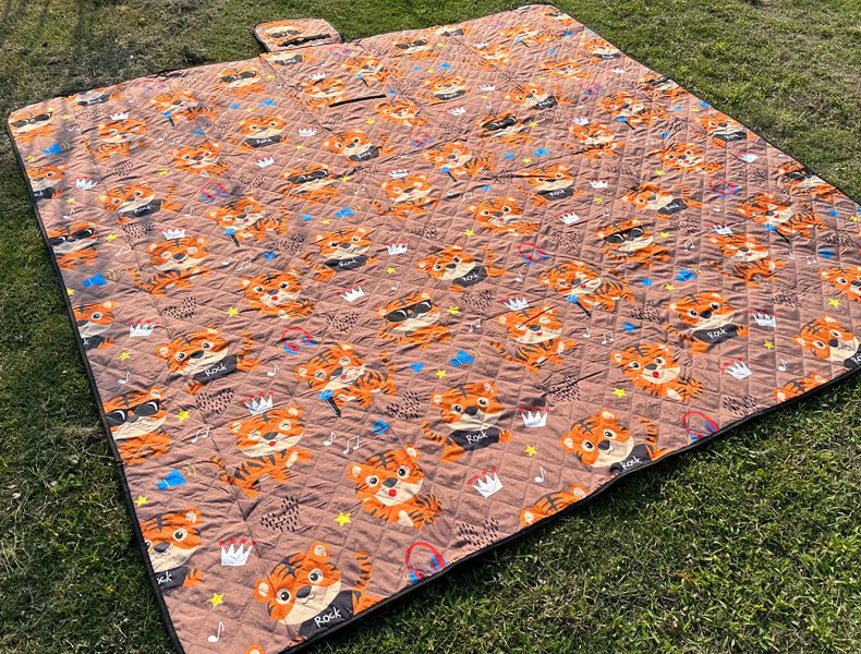 Wasserdichte Picknickdecke – Extragroß 200 x 200 cm, sanddicht und leicht (750 g) für Camping, Strand und Park_voghion.com