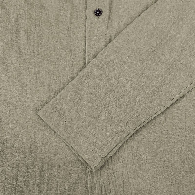 Maglietta casual a maniche lunghe con cappuccio e coulisse in cotone e lino, tinta unita, da uomo, alla moda, da abbinare a qualsiasi outfit, da spiaggia_voghion.com