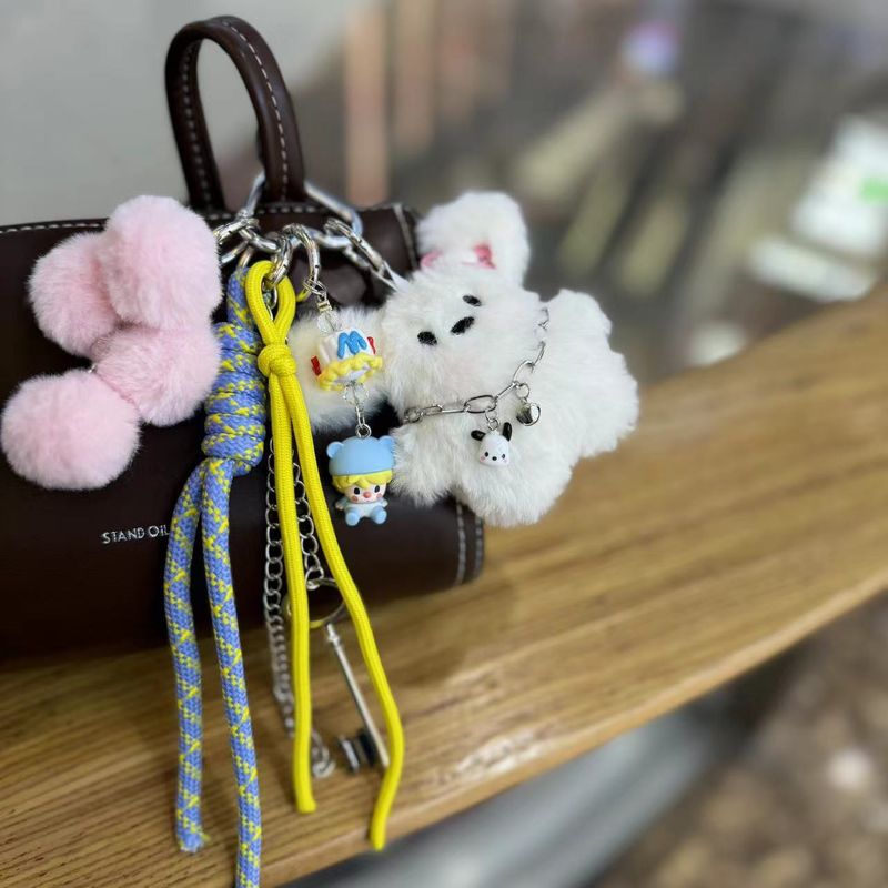 Bag Charms Plush Bag Pendant Cute Doll Pendant High Value Keychain Accessories_voghion.com