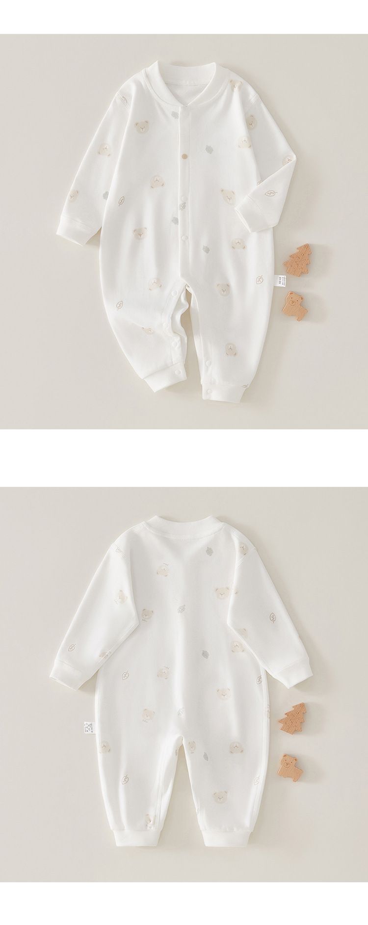 Baby jumpsuit, autumn new style, Ha Yi crawling clothes, newborn long sleeved pajamas, men's and women's baby clothes_voghion.com
