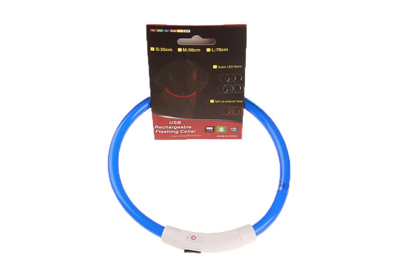 Collier lumineux LED rechargeable pour animaux de compagnie, idéal pour les promenades nocturnes_voghion.com