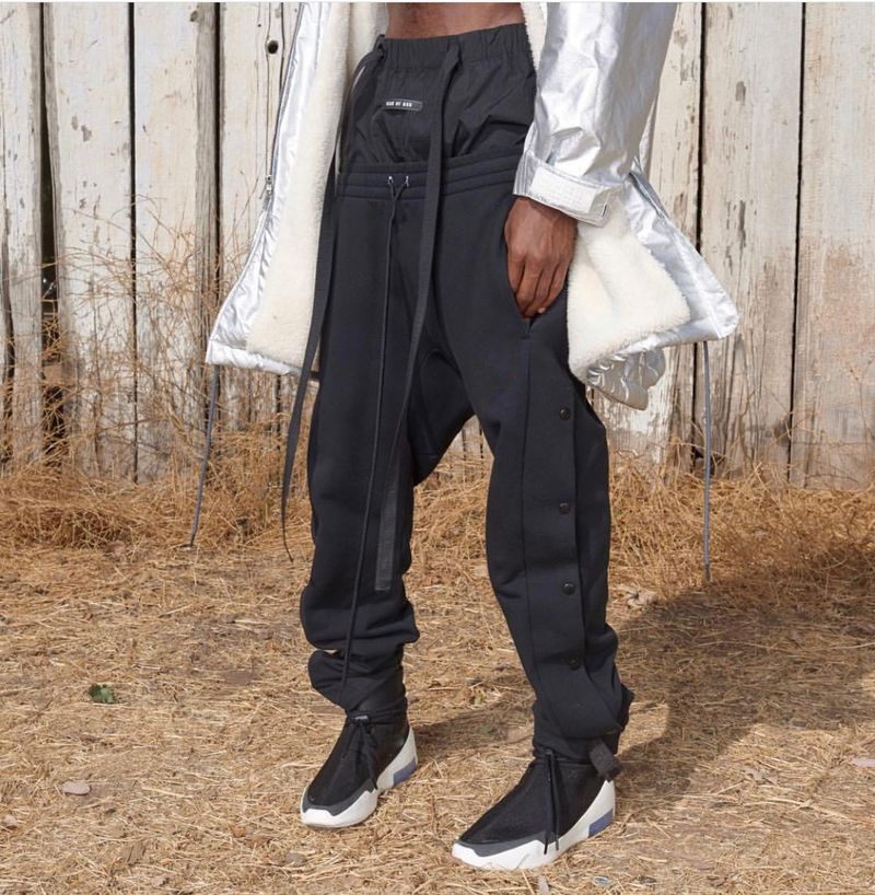 Men's Clothing winter buttoned straight loose outdoor running fitness pants thickened training basketball pants_voghion.com