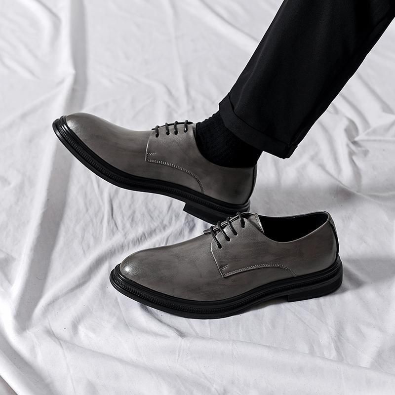 Scarpe da uomo estive, nuove, in pelle, formali, da lavoro, in stile britannico, versatili, casual, da parrucchiere, da matrimonio, alla moda._voghion.com