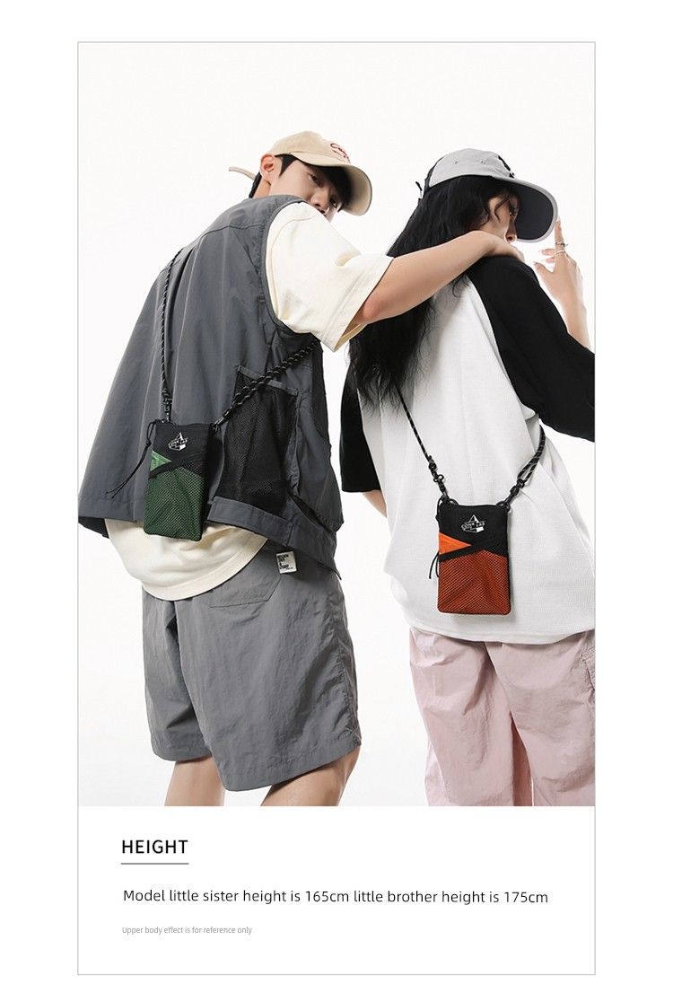 Outdoor-Reisen Freizeit Multifunktionale Mini-Geldbörse Hängender Hals Handy-Aufbewahrung Tragbare Umhängetasche Kleine Tasche_voghion.com