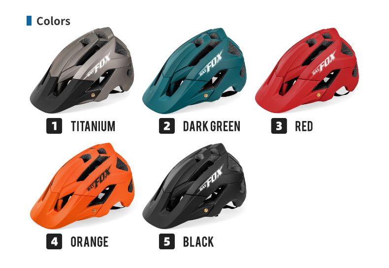 Casco de seguridad para ciclismo de montaña y patineta todoterreno BATFOX_voghion.com