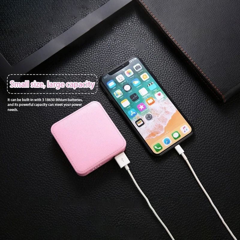 100000mAh Mini Power Bank Tragbarer, superschnell aufladbarer externer Backup-Akku mit hoher Kapazität für iPhone Samsung_voghion.com