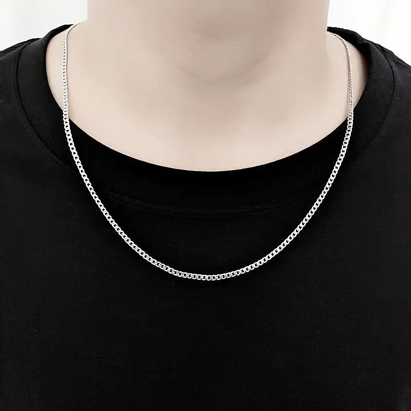 Collana cubana in acciaio al titanio NK da uomo, stile hip hop alla moda, unisex, con cappuccio, accessorio a catena_voghion.com