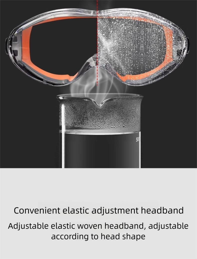 Multifunctional Protective Silicone Rafting Goggles Labor Protection Anti-Splash HD Anti-Fog Cycling Glasses_voghion.com