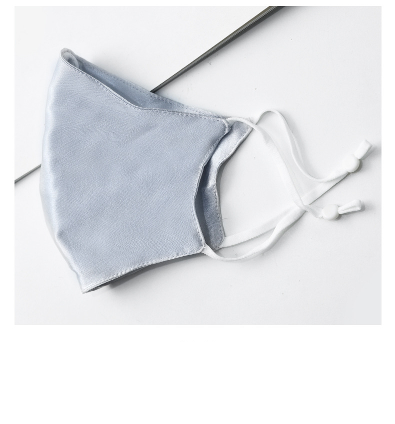 Sommerimiteret silkemaske støvtæt 3D-snit ørehængende åndbar maske vaskbar silkeis silkemaske engros_voghion.com