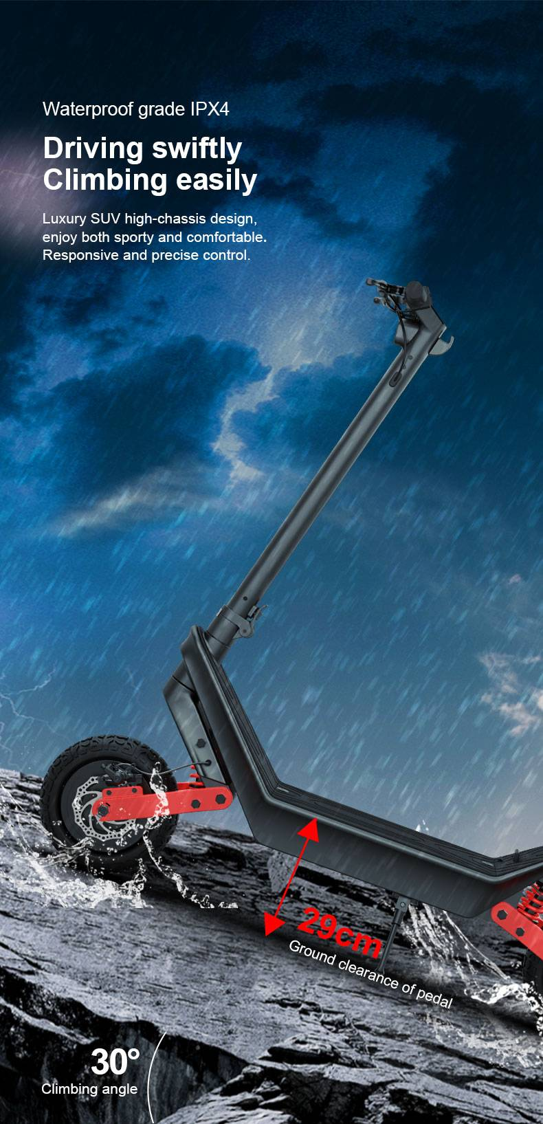 X10 zmogljiv terenski električni skuter 48V 2400W dvojni motor E skuter 11-palčne pnevmatske pnevmatike električni skuter za odrasle_voghion.com