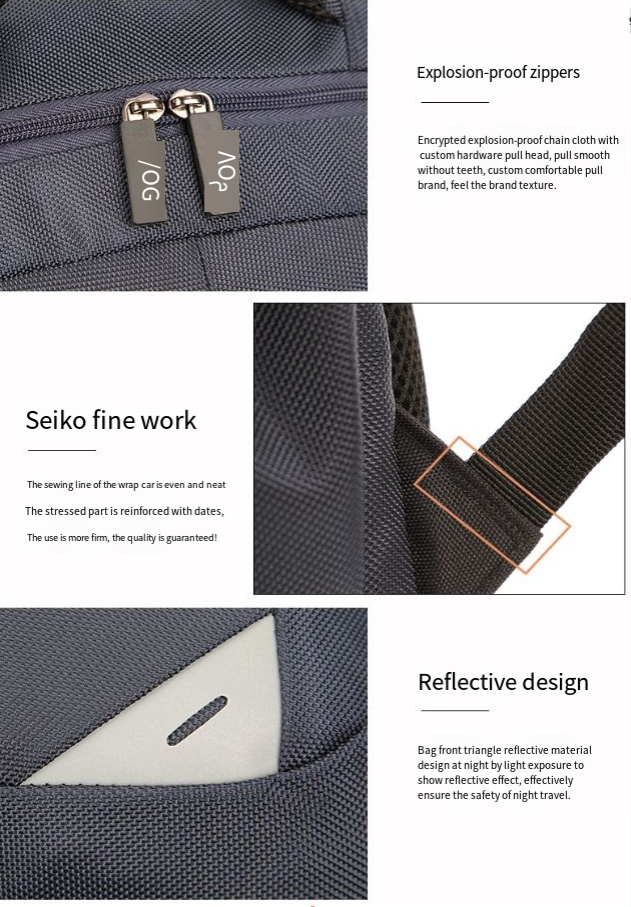 Aowang Grousskapazitéit Rucksack Männer Reesrucksak Studenten Schoultasch Business Casual Computertasch Trendy Récktasch_voghion.com