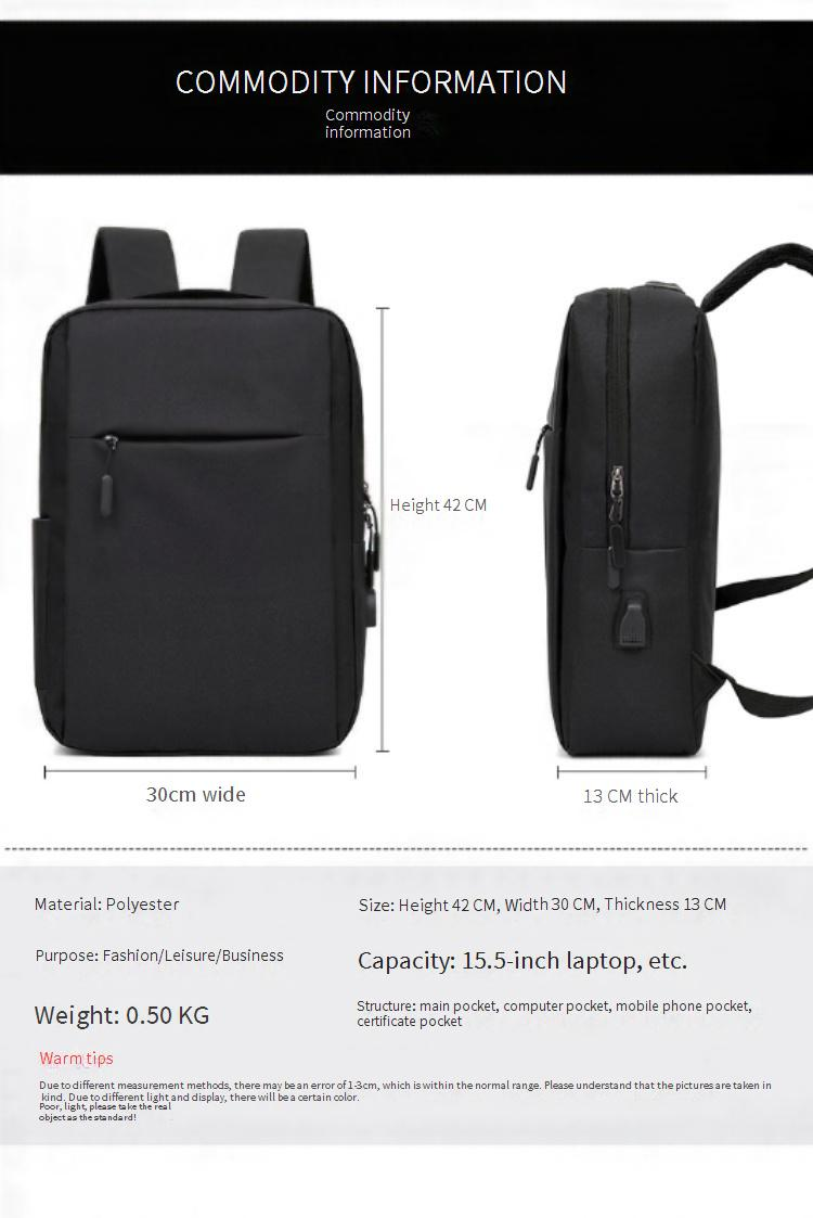 Studenten Schooltas Casual Opladen Usb Zakelijk Reizen Grote Capaciteit Schooltas Rugzak_voghion.com