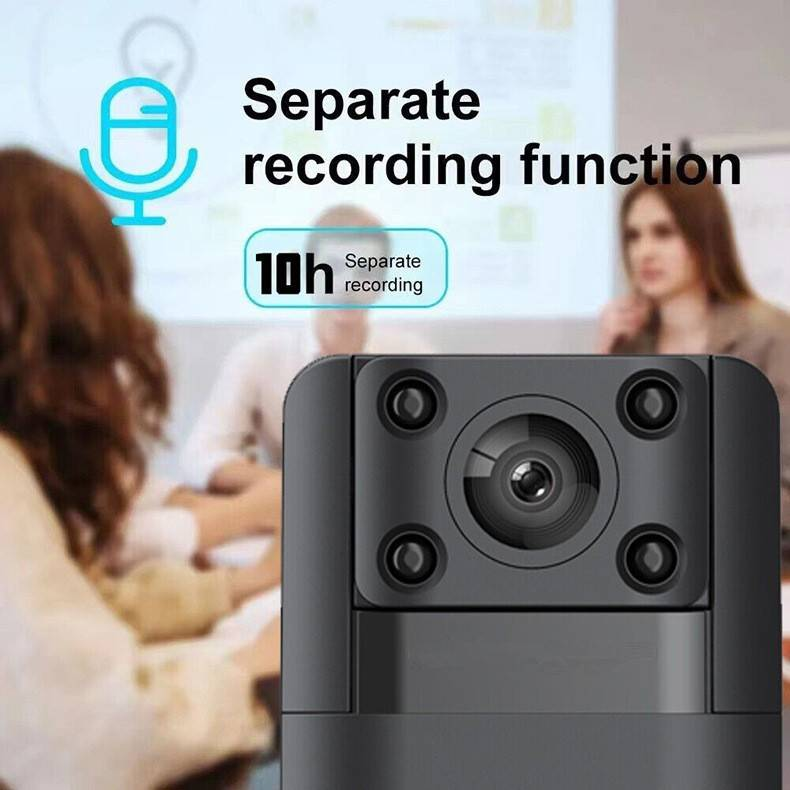 1080p Portable Personal Recorder With WiFi Mobile Interconnection, Conference Recorder Without A Screen, Comes With A 32GB Card._voghion.com
