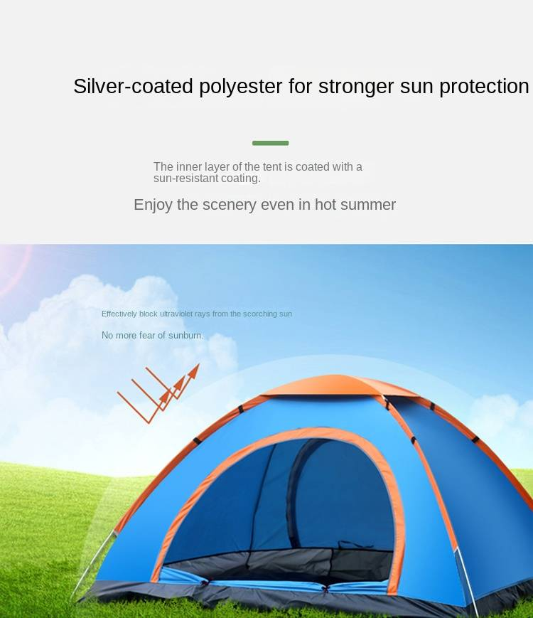 KaySpeed Double Person Instant Tent Waterproof Mat Two-piece Set HA150_voghion.com
