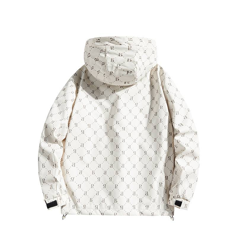 Men's & Women's Camo Waterproof Windproof Jacket With Reflective Strips - Outdoor Hooded Raincoat For Hiking & Casual Wear_voghion.com