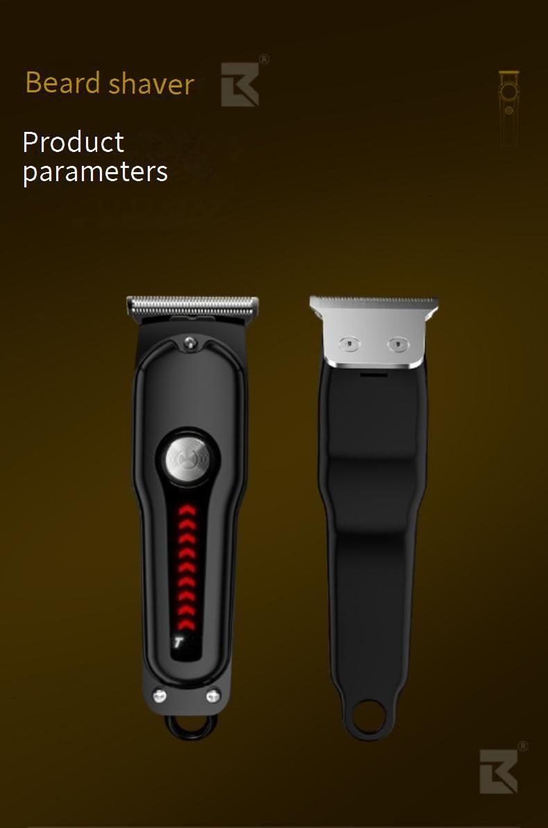 Professional Hair Clipper For Men - Cordless Rechargeable Barber Trimmer With Self-Sharpening Stainless Steel Blades, Low Noise, Waterproof Design_voghion.com