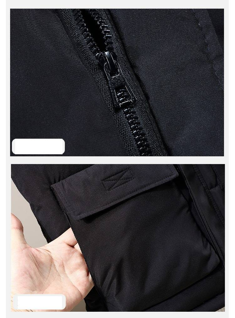 Leichte Steppweste für Herren mit Stehkragen, warme, wattierte, ärmellose Winterjacke für die Freizeit (Schwarz/Rot/Beige/Blau, Größen M-5XL)_voghion.com