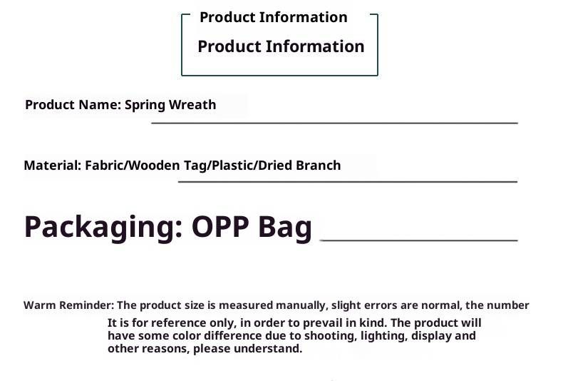 Adorno de puerta con corona primaveral – Decoración floral y lazo hecha a mano (Blanco, 40 cm) Para el hogar o eventos_voghion.com