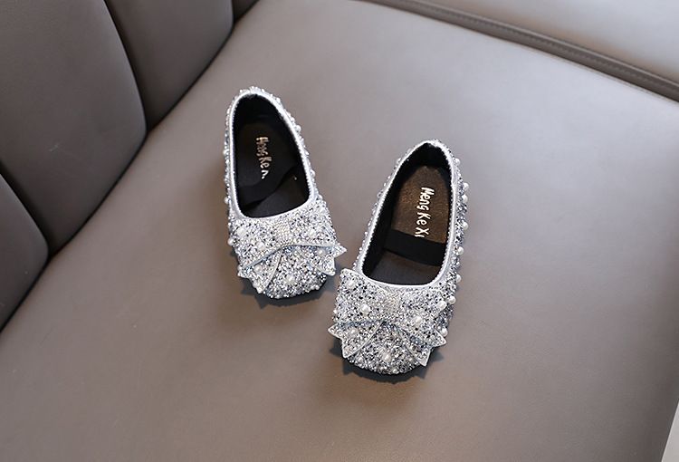 Mutter & kinder sommer neue stil bogen dame mädchen prinzessin mädchen baby prinzessin einzelne schuhe leder schuhe tanz leistung_voghion.com