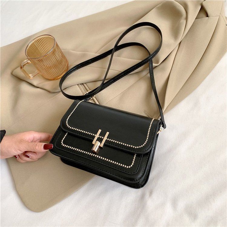 Nuova borsa a tracolla piccola rotonda da ascella, versatile, semplice, da ricamare, autunno inverno_voghion.com