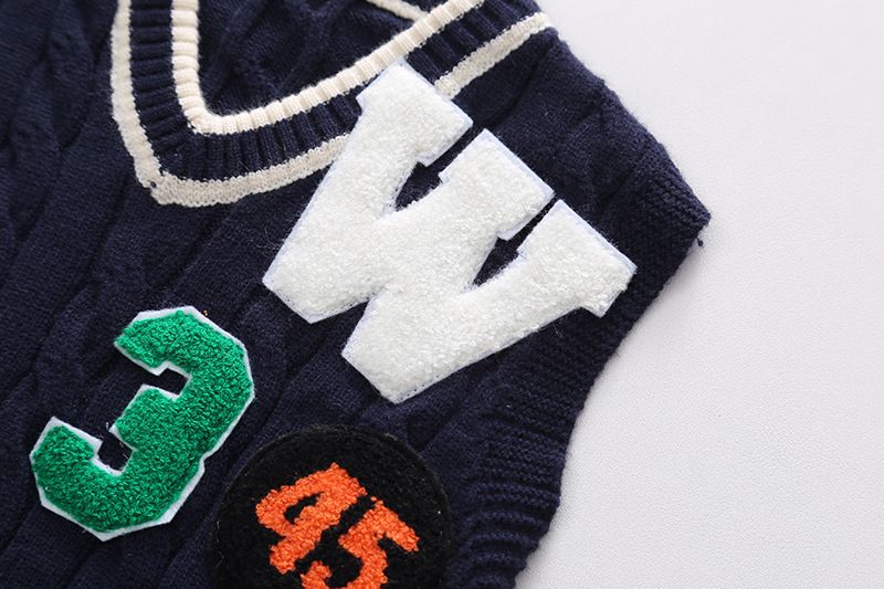 2022 New Baby Children's Clothing Fashionable Boys' Spring And Autumn Sweater Vest Three Piece Set_voghion.com