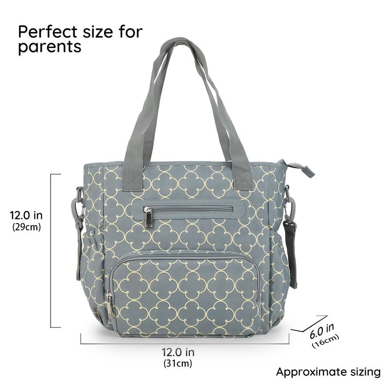 Aboutbaby Large Capacity 7-Piece Diaper Bag Set Multi-Functional Shoulder Tote With Spacious Compartments Stylish & Durable Polyester Travel Daily Use_voghion.com
