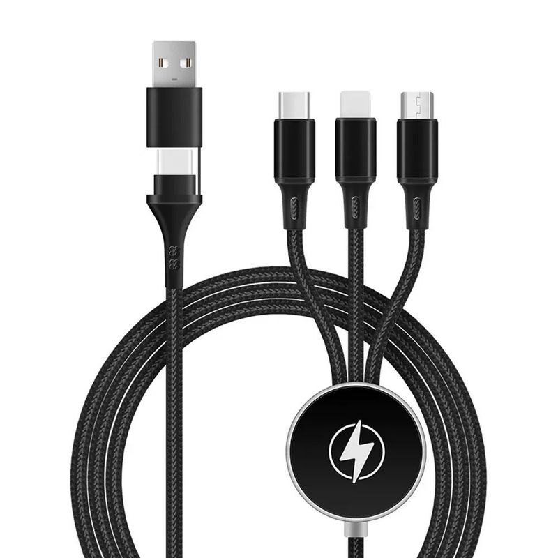 Cross-Border Hot-Selling LED Light Data Fast Two-in-One Three-in-One Luminous Logo Charging Cable Factory Direct Sale_voghion.com