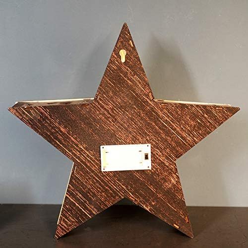 Lampada da parete pentagramma Eid Ramadan Decorazione in legno Eid Parete appesa Luce notturna a LED Mubarak Pendente Forniture per decorazioni per feste musulmane_voghion.com