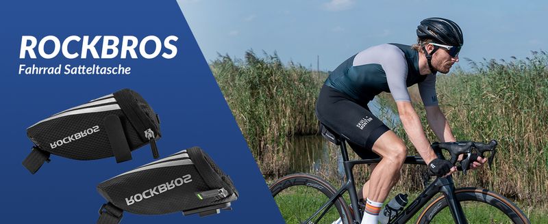 ROCKBROS Fahrradsatteltasche, geeignet für MTB (Mountainbike), Rennrad, eine Tasche zur Aufbewahrung von Fahrradwerkzeug_voghion.com