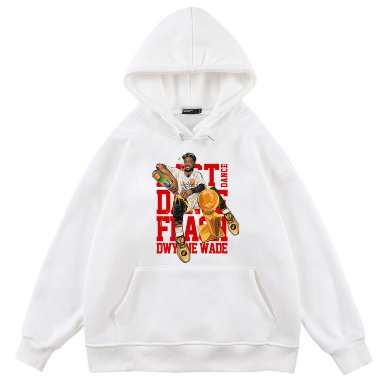 Felpa con cappuccio da basket Wade Flash con cartoni animati 370G per uomo e donna, vestibilità ampia, autunno e inverno, vestiti alla moda_voghion.com