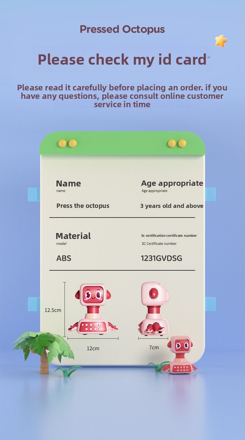 Octopus Tier Auto Niedlichen Haustier Design Langlebig Presse Trägheit Schiebe Spielzeug Für Jungen Und Mädchen_voghion.com