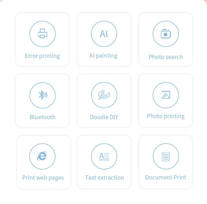 Kablosuz bağlantılı cep telefonu Bluetooth mürekkepsiz çok işlevli küçük ev tipi mini yazıcı_voghion.com