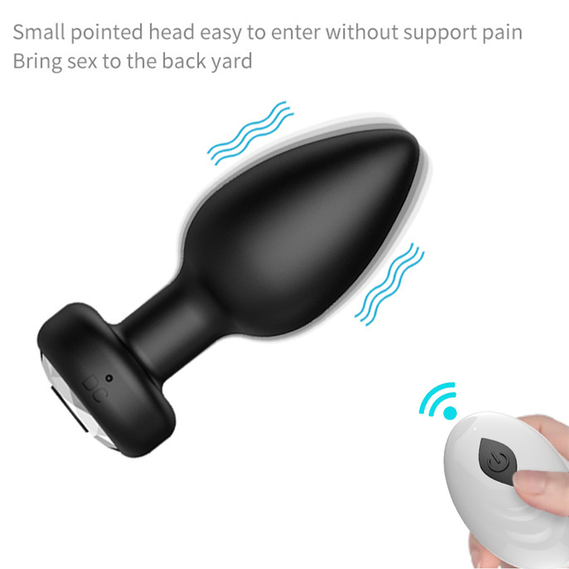 Vibrateur Anal godemichet Anal, jouets sexuels pour hommes femmes Gay, télécommande sans fil, point G, vibrateur Anal, lumière clignotante 2023_voghion.com