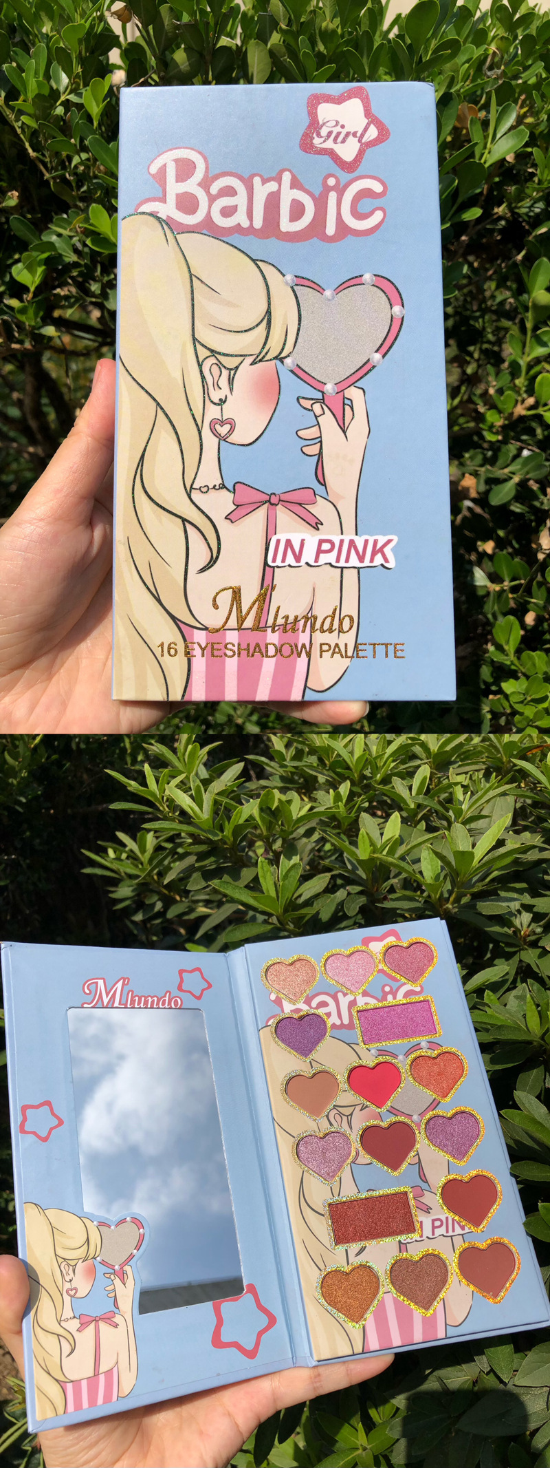 Mlundo 16 eye shadow pearlescent matte easy to apply non flying powder fine flash bright color makeup plate_voghion.com