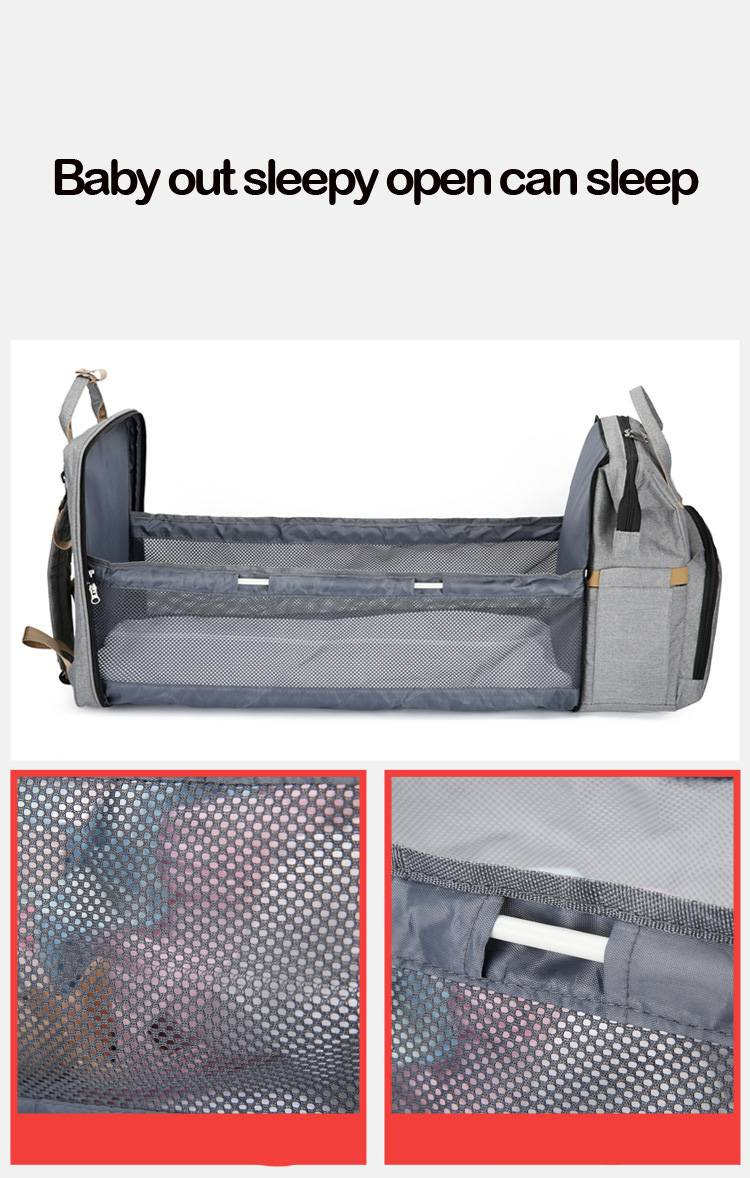 Diaper Bag Backpack, Multifunctional Baby Diaper Bag, Diaper Changing Station For Boys Girls, Large Capacity Travel Baby Bag For Mom Dad_voghion.com
