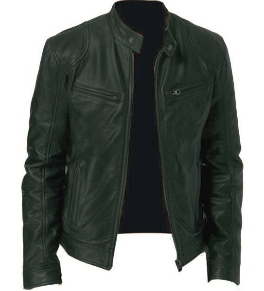 Men's Clothing leather jacket motorcycle suit men's PU leather jacket stand collar cardigan leather jacket_voghion.com
