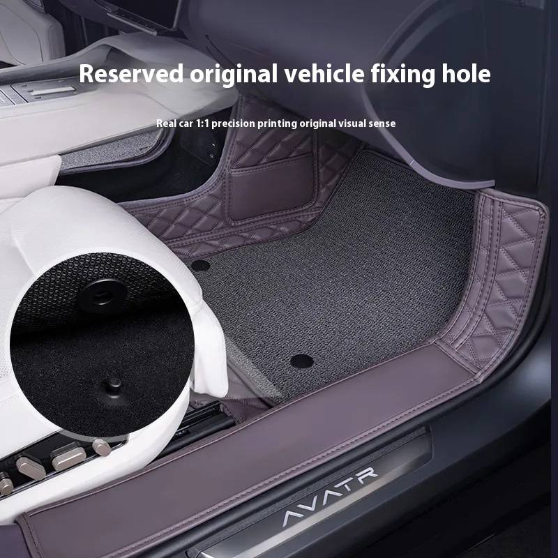Tapis de sol intérieur Avatr12, coussinet de pied, tapis de voiture, respectueux de l'environnement et sans odeur, antidérapant et résistant à l'usure_voghion.com