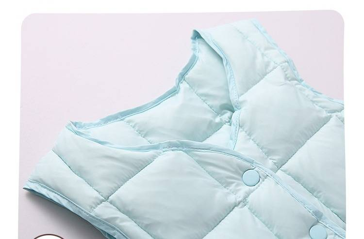 Piumino gilet per bambini, sottile, per ragazzi e ragazze, 90% piumino d'anatra bianco, per bambini da 0 a 6 anni_voghion.com