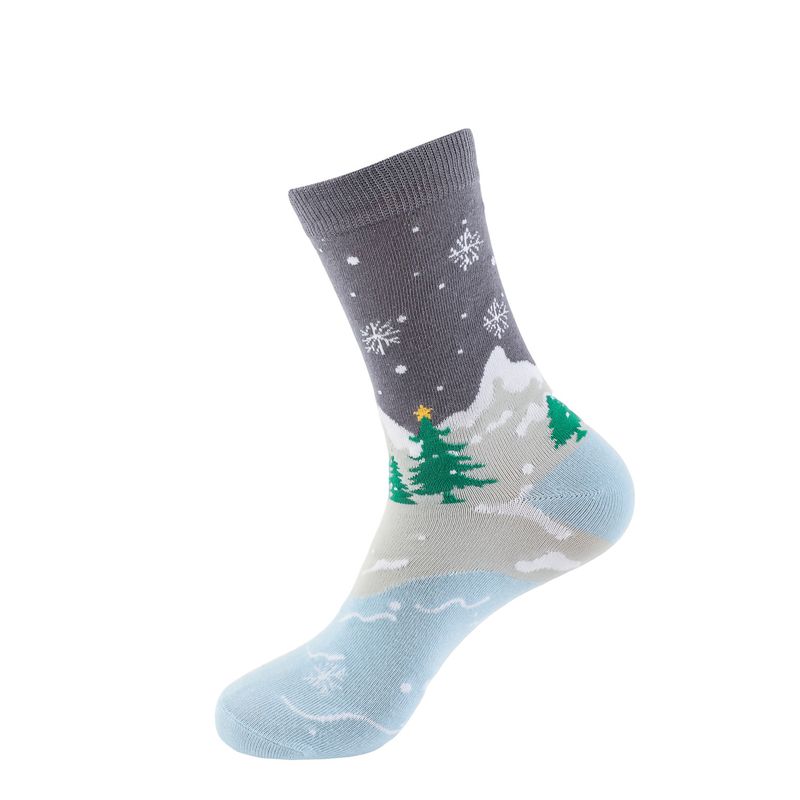 Produttore di calzini natalizi alla moda di grandi dimensioni disponibili in magazzino, regalo di Natale spesso, calzini lunghi per coppie, calzini tubolari medi_voghion.com